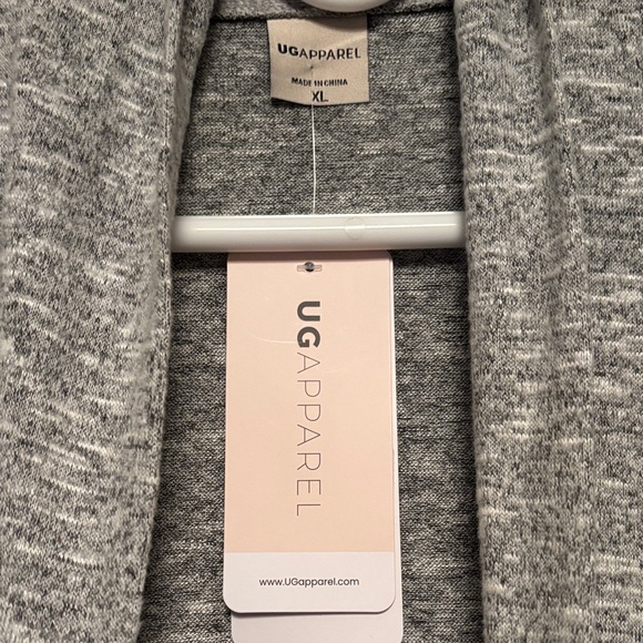 Women’s Gray Open Front Cardigan with University of Tennessee Power T Logo - Picture 2 of 6